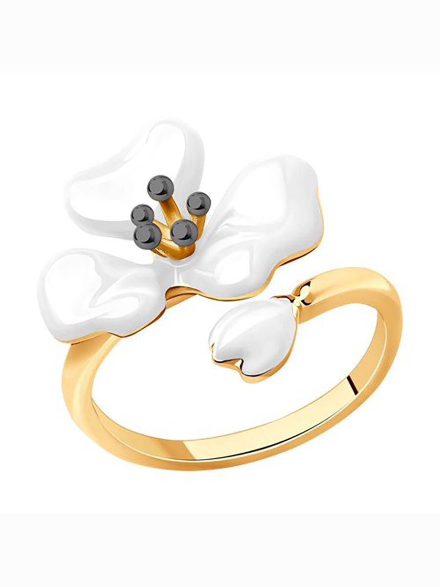

Кольцо женское из серебра с эмалью 585Gold 701010881, р, 701010881