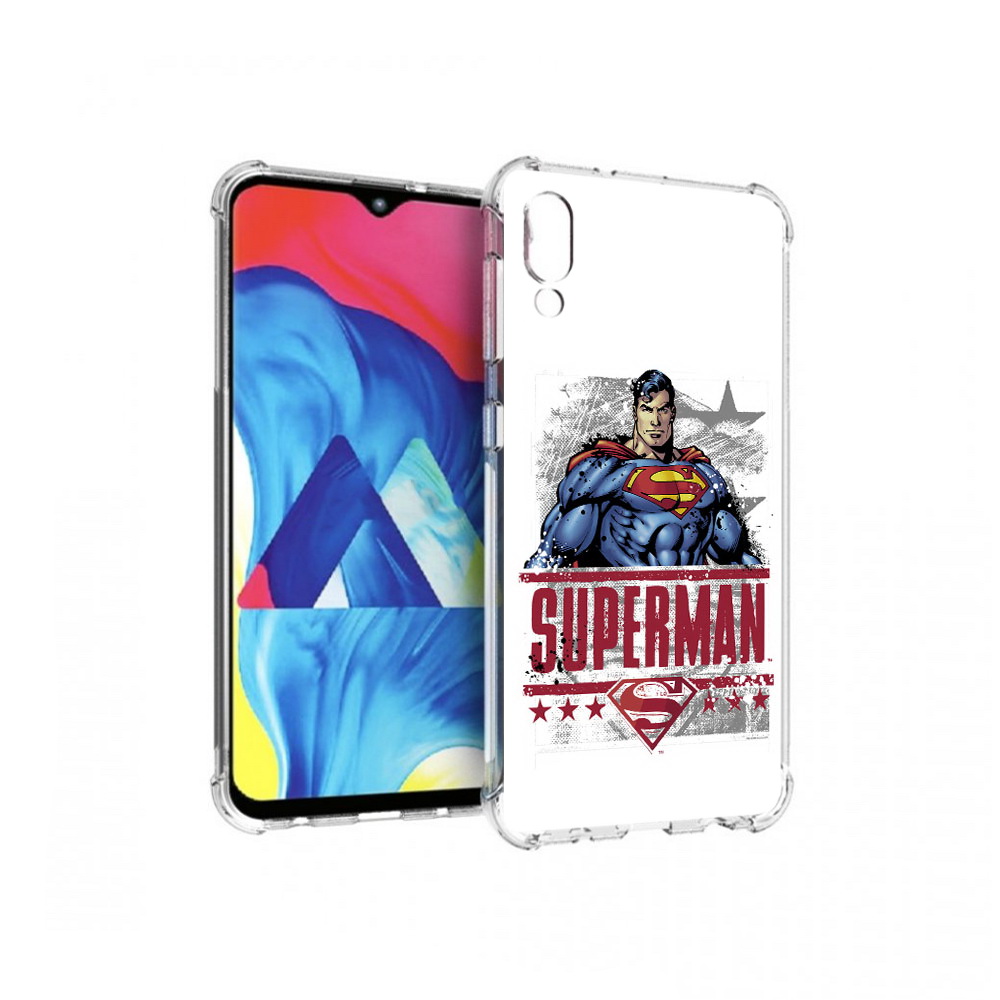 

Чехол MyPads Tocco для Samsung Galaxy M10 рисунок супермен (PT128878.532.583), Прозрачный, Tocco