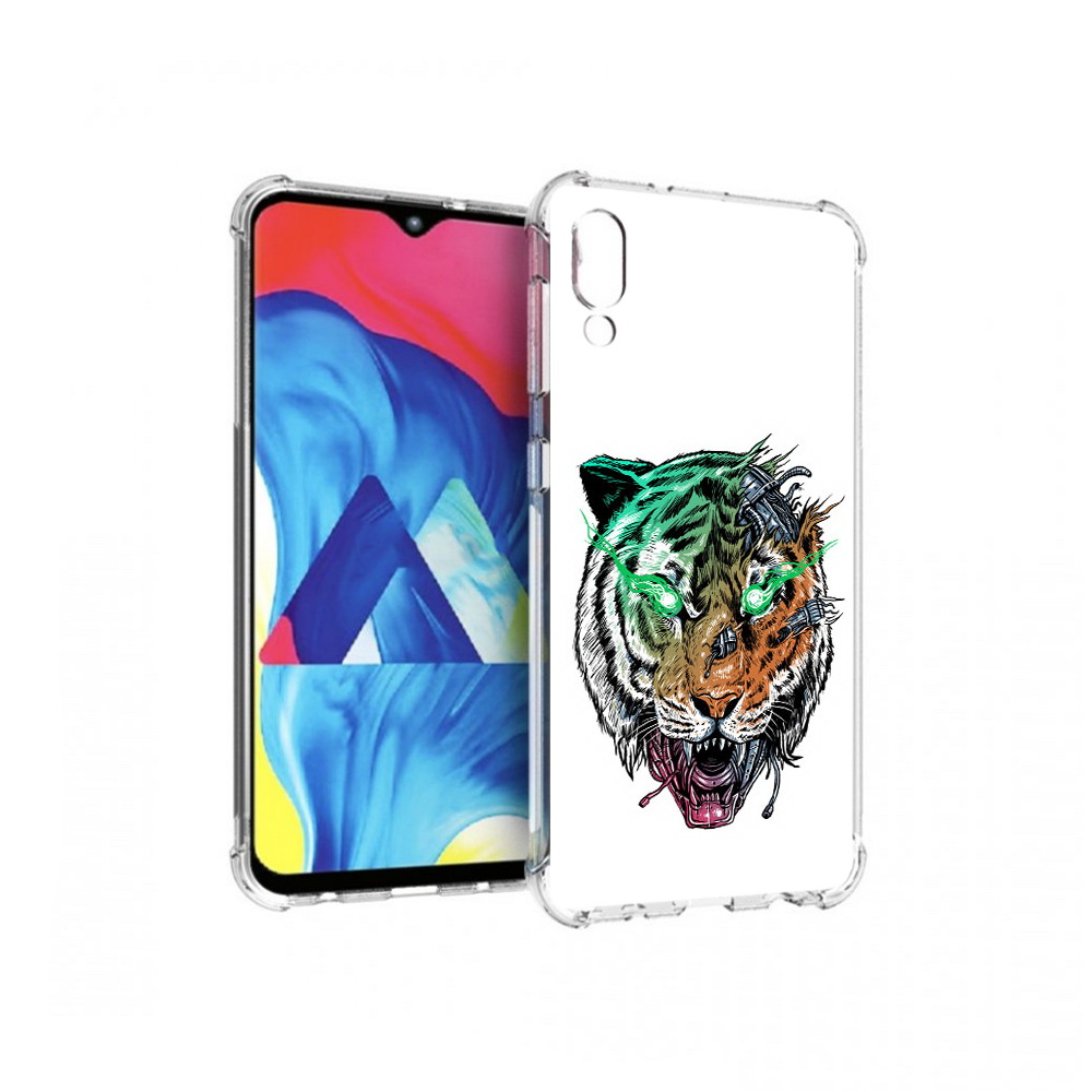 

Чехол MyPads Tocco для Samsung Galaxy M10 робо-тигр (PT128878.532.584), Прозрачный, Tocco