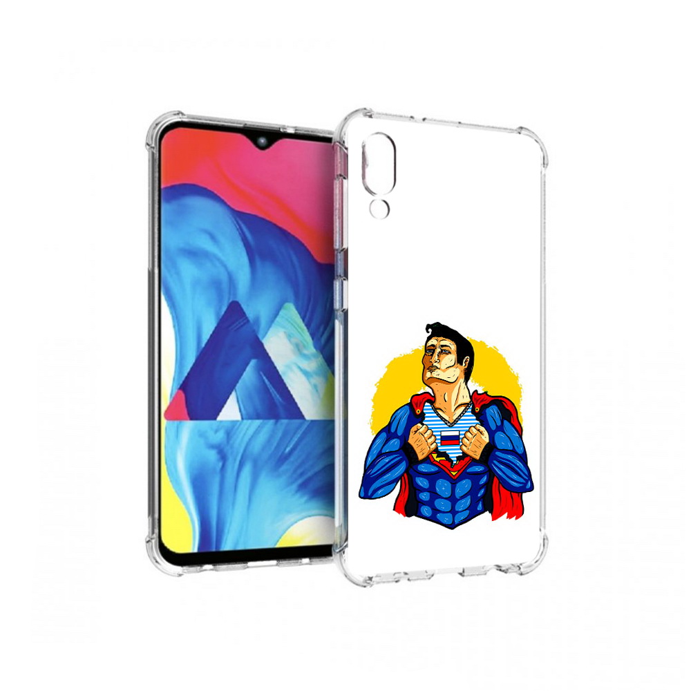 Чехол MyPads Tocco для Samsung Galaxy M10 русский супермен (PT128878.532.591)