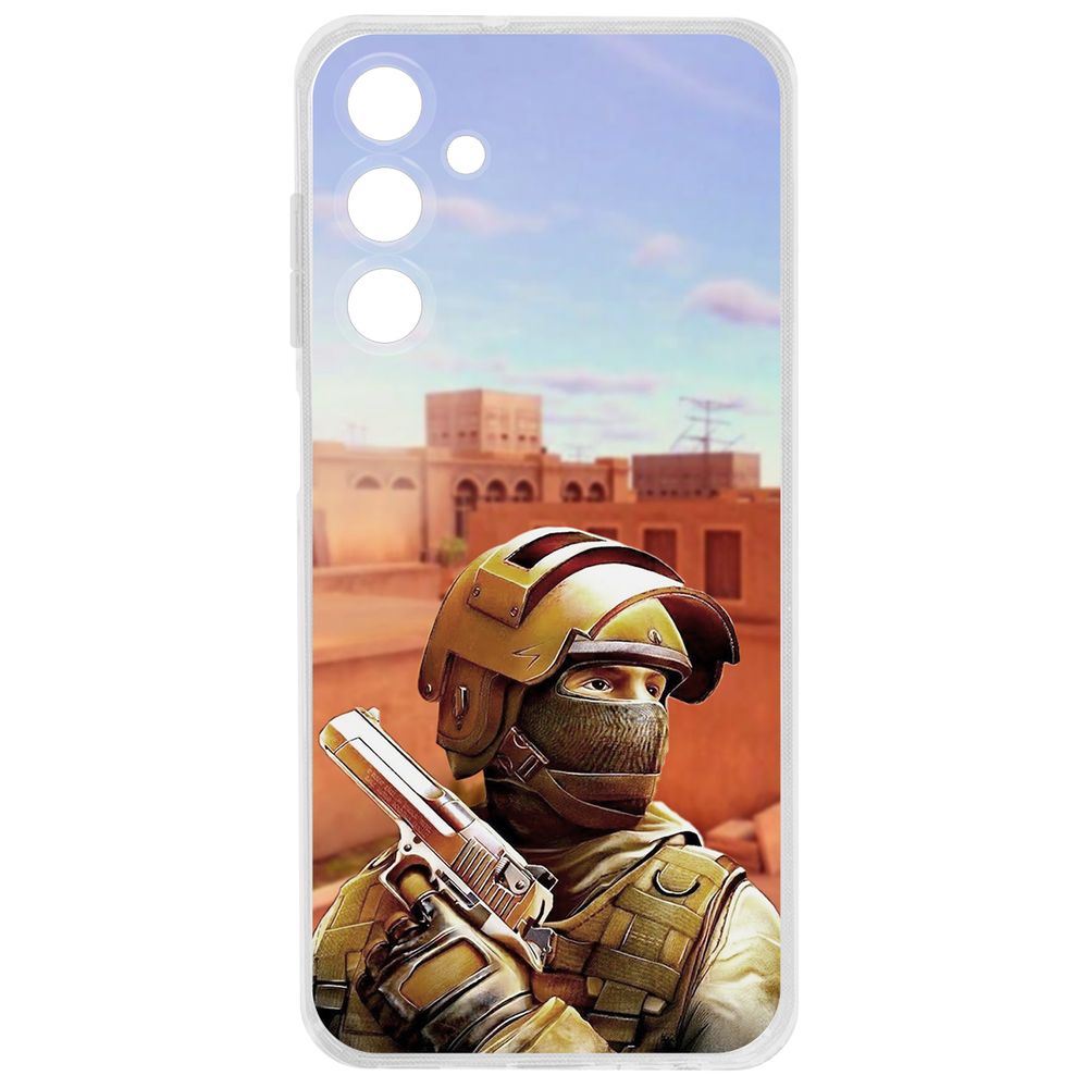 

Чехол-накладка Krutoff Clear Case Cтандофф 2 - Спец для Samsung Galaxy A25 5G (A256), Прозрачный