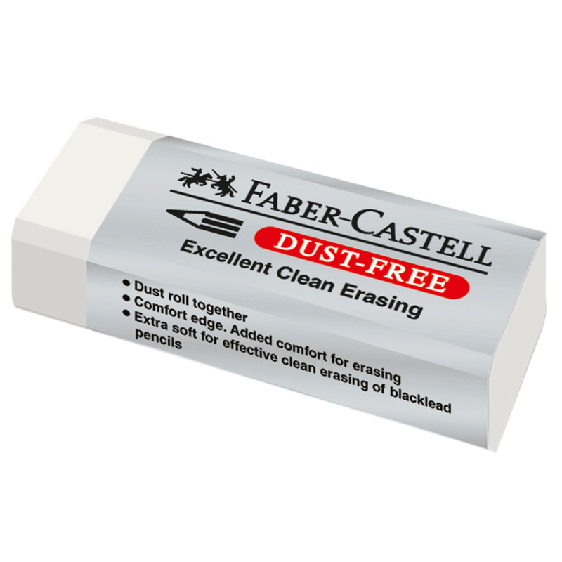 Ластик Faber-Castell Dust Free прямоугольный картонный футляр 62215115мм 422₽