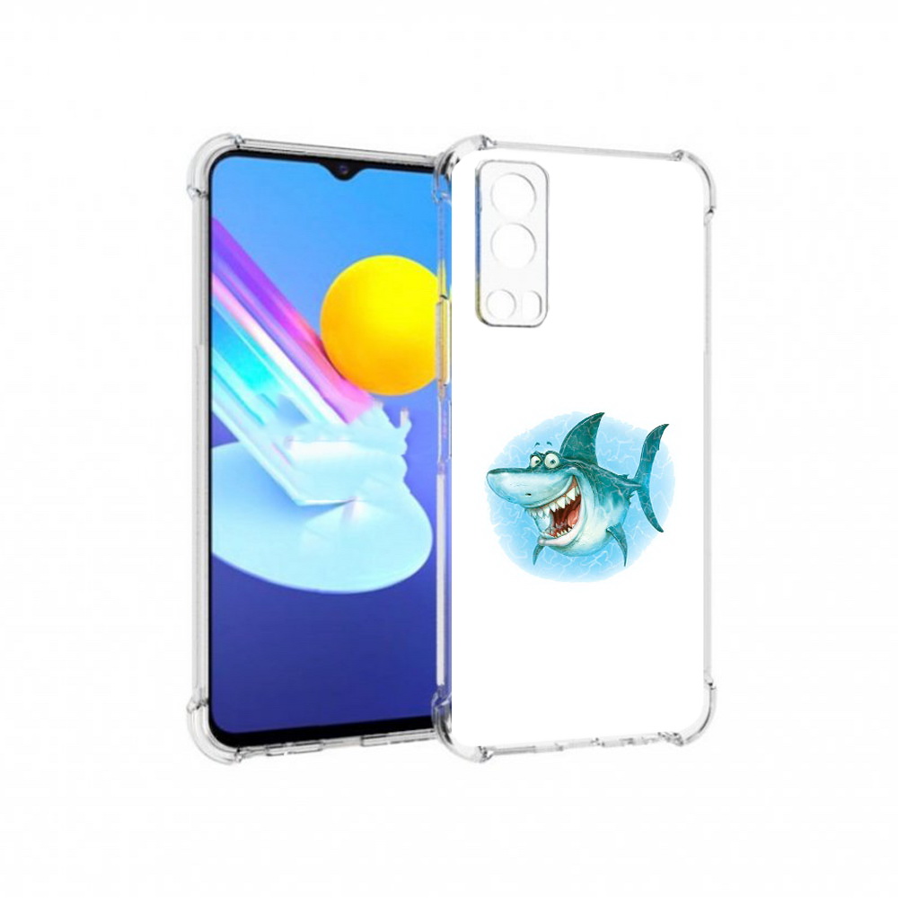 

Чехол MyPads Tocco для Vivo Z3 веселая акула (PT226973.411.261), Прозрачный, Tocco