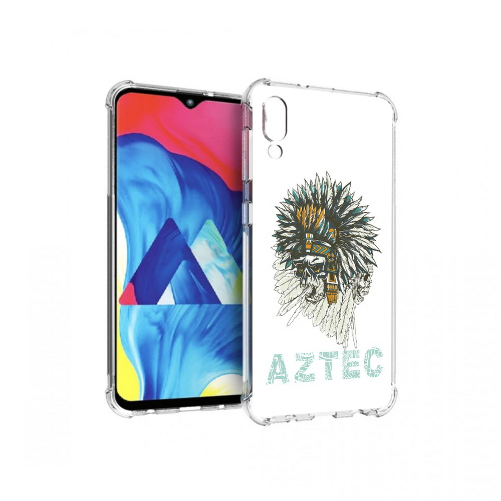 

Чехол MyPads Tocco для Samsung Galaxy M10 скелет индеец (PT128878.532.602), Прозрачный, Tocco