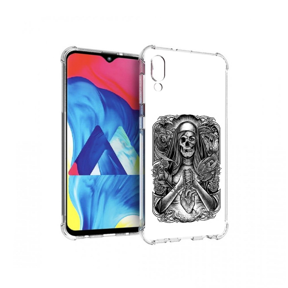

Чехол MyPads Tocco для Samsung Galaxy M10 скелет с сердцем (PT128878.532.603), Прозрачный, Tocco