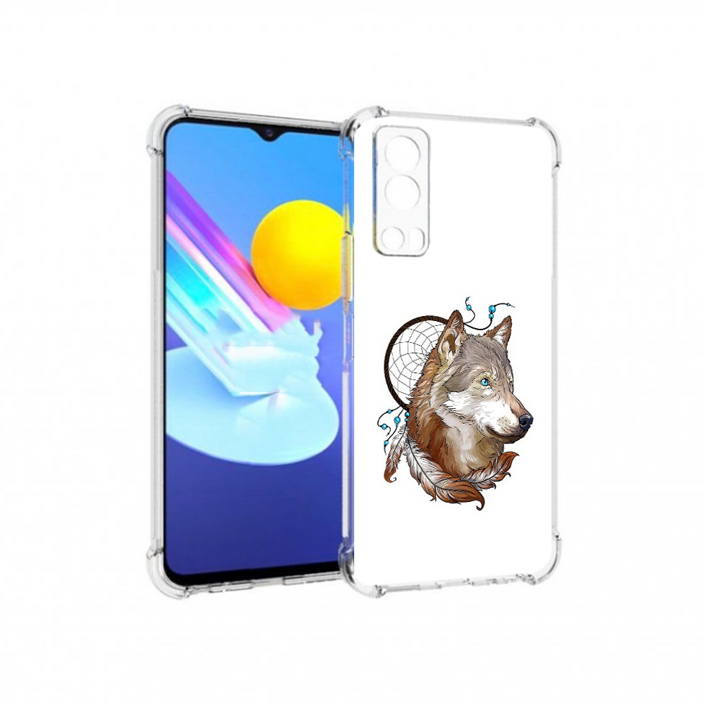 

Чехол MyPads Tocco для Vivo Z3 волк и ловец снов (PT226973.411.269), Прозрачный, Tocco