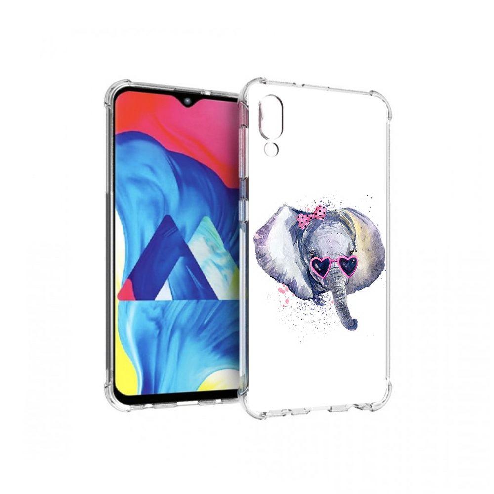 

Чехол MyPads Tocco для Samsung Galaxy M10 слоник в очках (PT128878.532.608), Прозрачный, Tocco