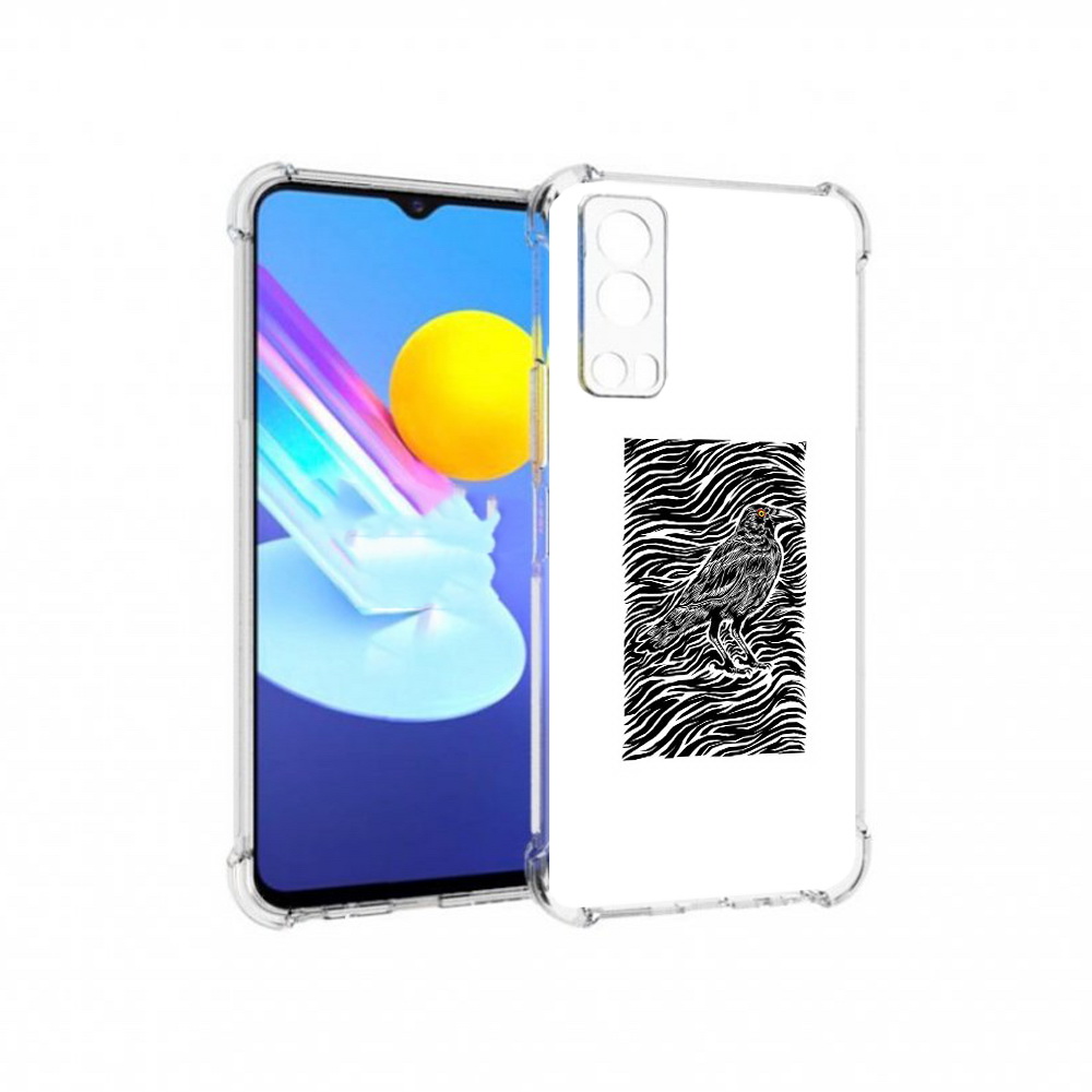 

Чехол MyPads Tocco для Vivo Z3 ворон в абстракции (PT226973.411.272), Прозрачный, Tocco