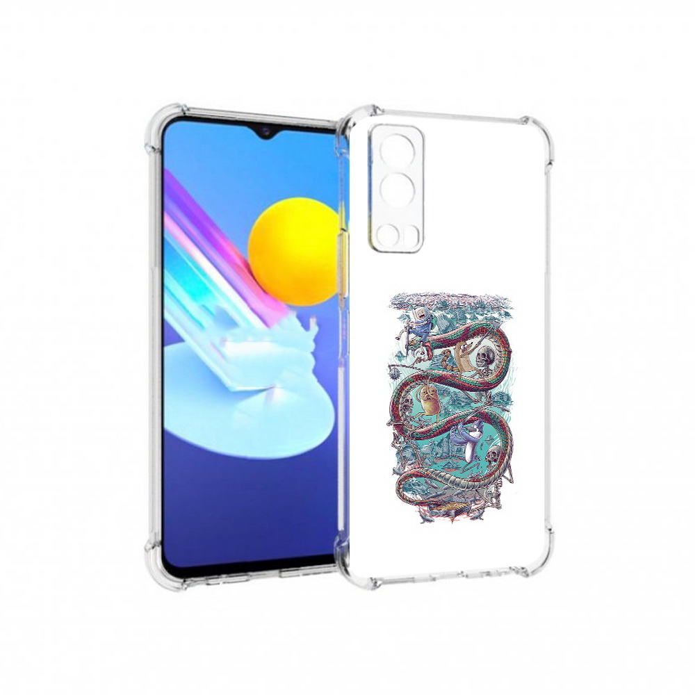 

Чехол MyPads Tocco для Vivo Z3 время приключений страшилка (PT226973.411.280), Прозрачный, Tocco