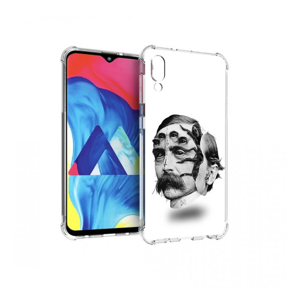 

Чехол MyPads Tocco для Samsung Galaxy M10 страшное лицо мужчины (PT128878.532.629), Прозрачный, Tocco
