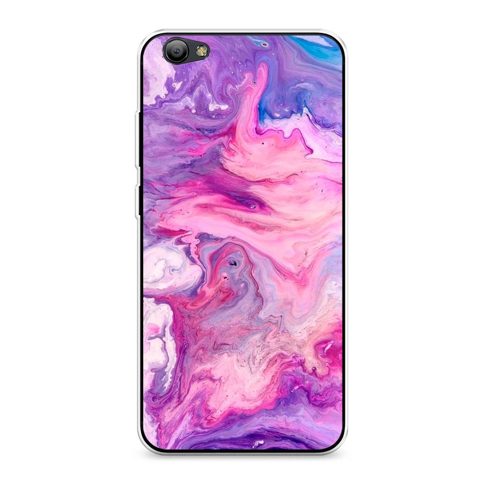 

Чехол на Vivo Y65 "Нежно-розовая абстракция", Розовый, 260550-3