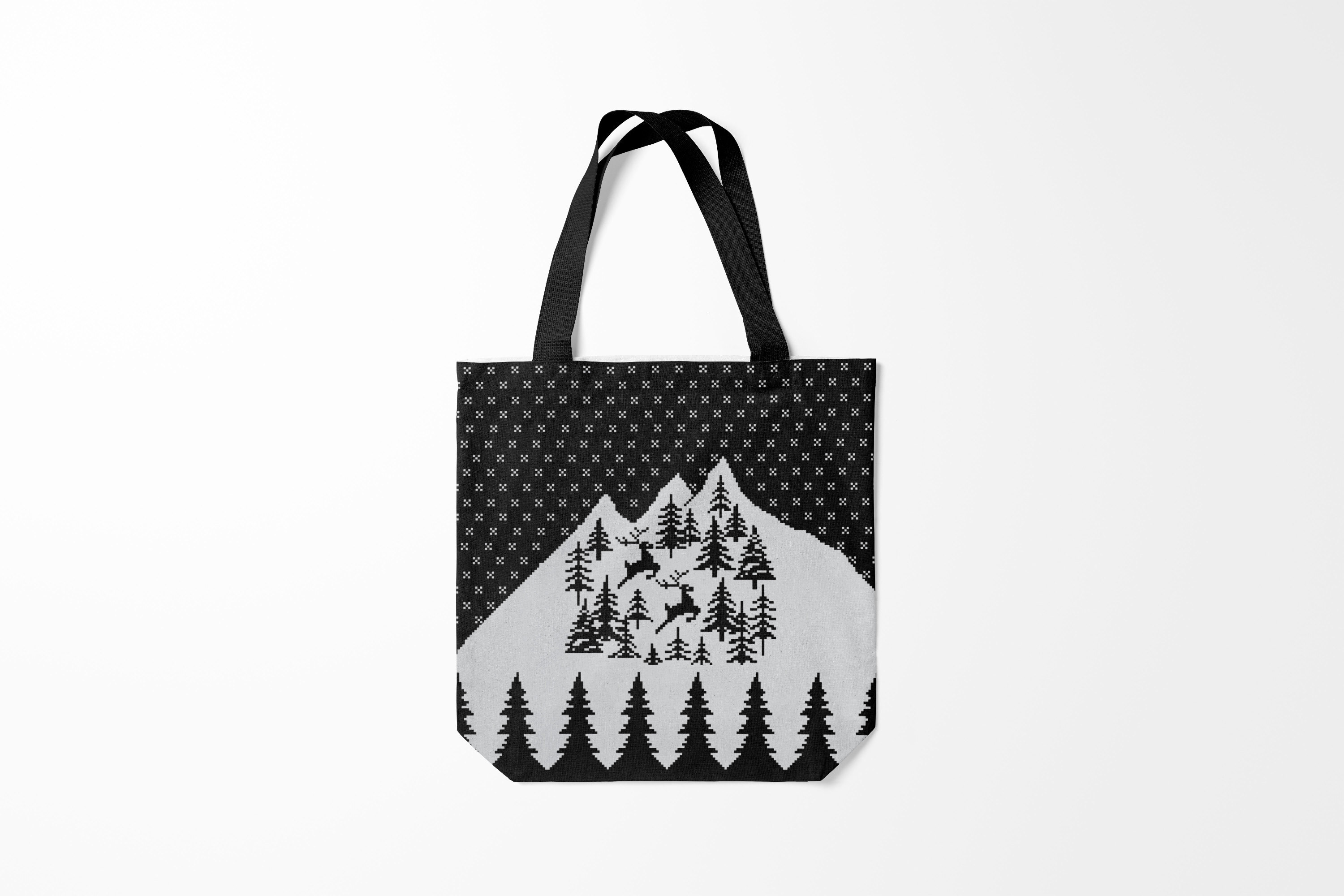 

Сумка шoппер унисекс Burnettie Олени Северные в Горах, разноцветный, Олени Северные в Горах