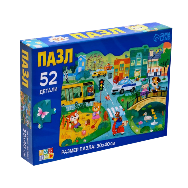 

Фигурный пазл «Техника и транспорт», 52 детали