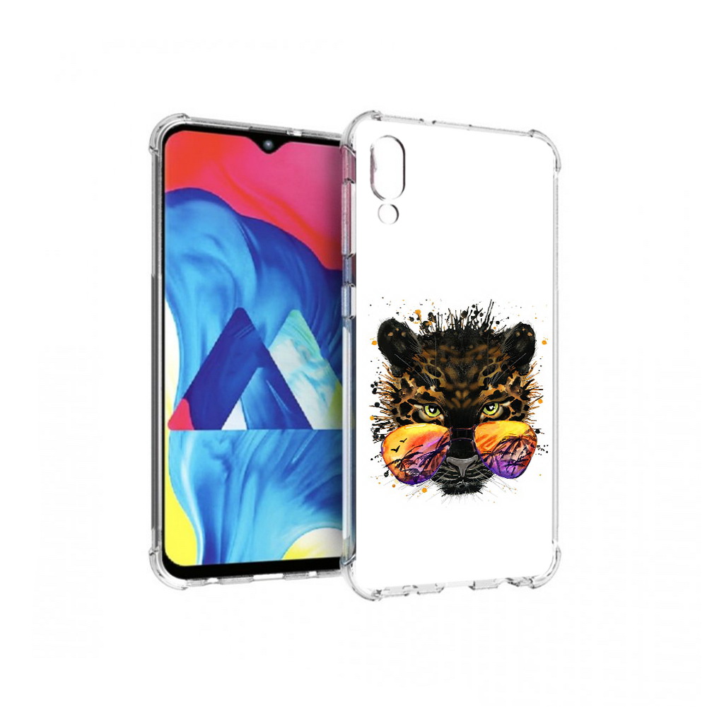 

Чехол MyPads Tocco для Samsung Galaxy M10 тропический леопард (PT128878.532.649), Прозрачный, Tocco