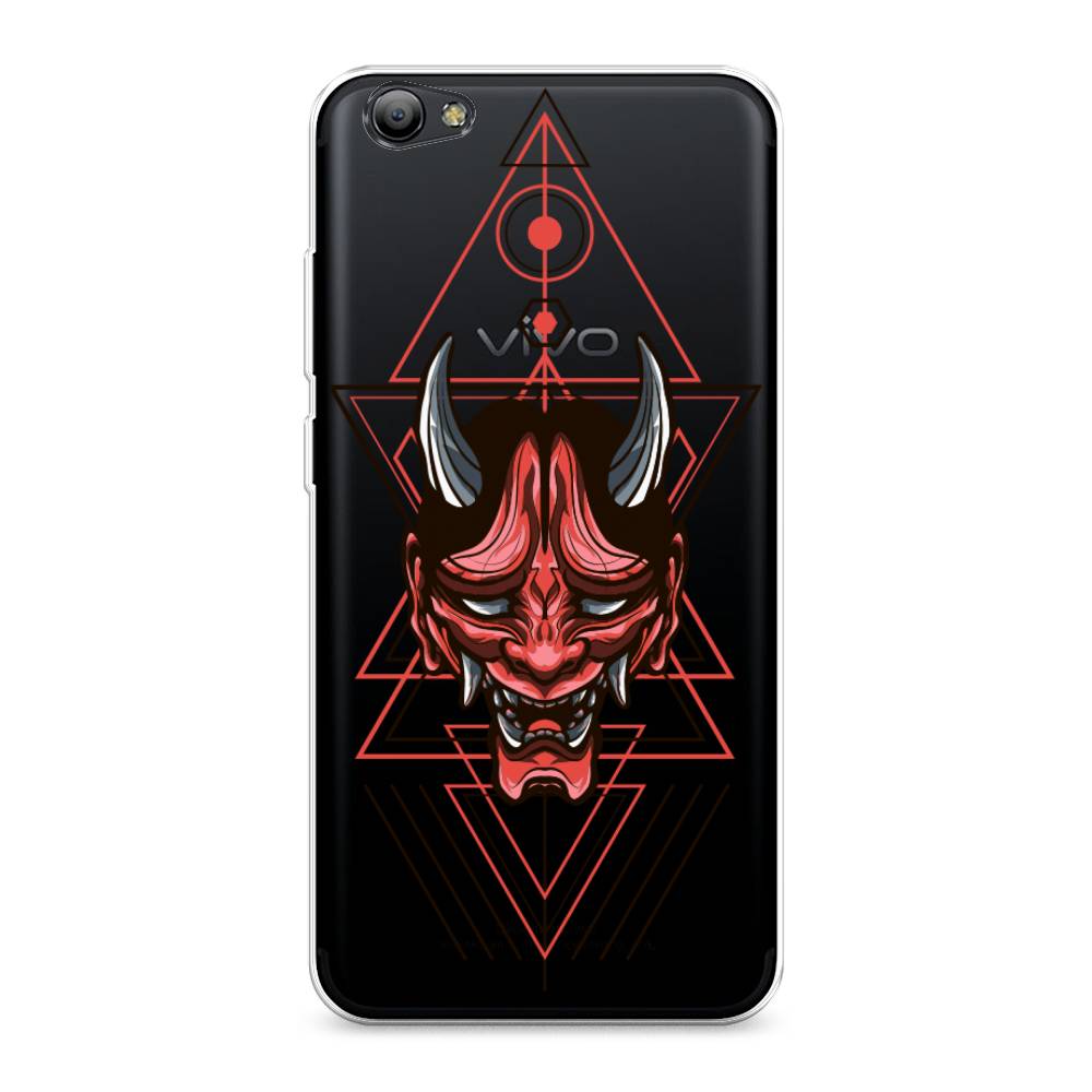 

Чехол на Vivo Y65 "Hanya Oni mask", Серый;красный;черный, 260550-4
