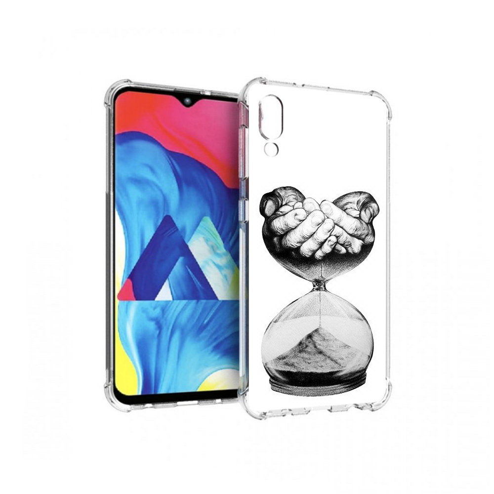 Чехол MyPads Tocco для Samsung Galaxy M10 часы жизни черно белый (PT128878.532.669)