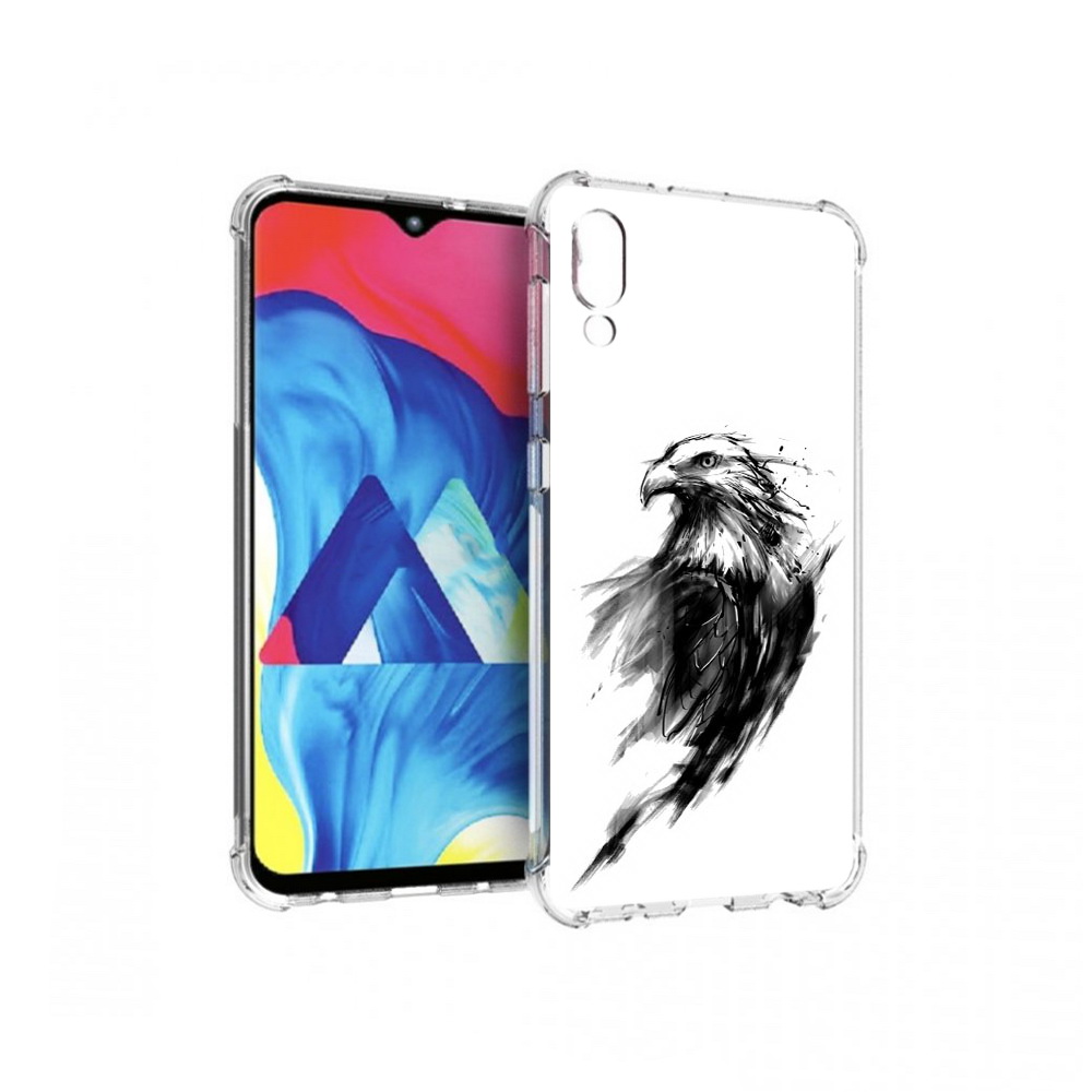 

Чехол MyPads Tocco для Samsung Galaxy M10 чб птица (PT128878.532.670), Прозрачный, Tocco