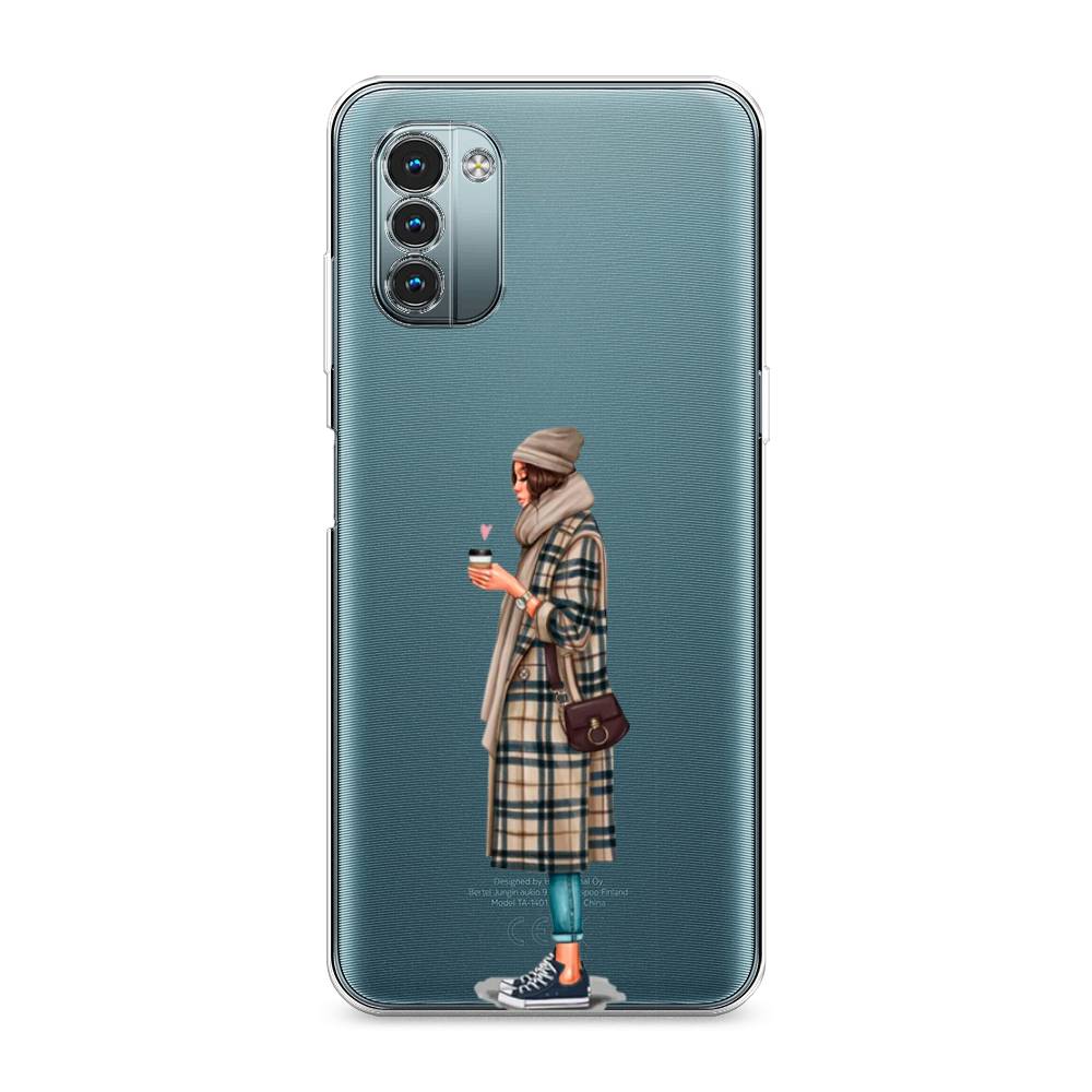 

Чехол на Nokia G11"Утренний кофе", Коричневый;бежевый, 125150-6
