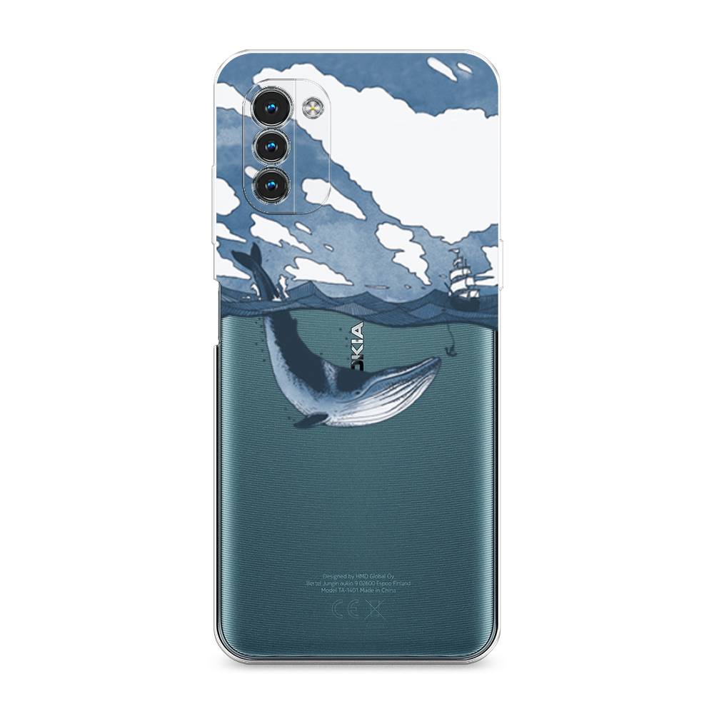 

Чехол на Nokia G11"Большой кит", Синий, 125150-1