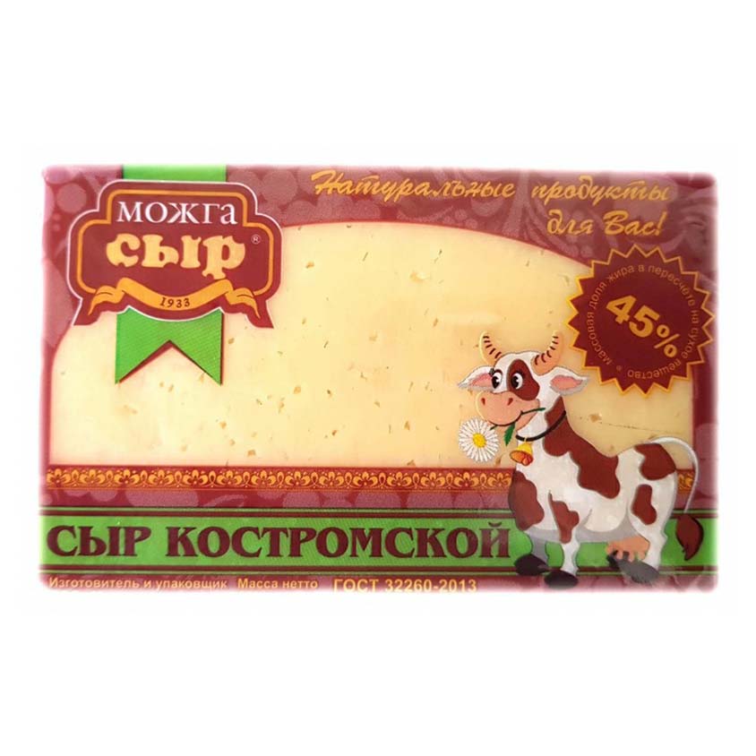 

Сыр полутвердый Можгасыр Костромской 45% 200 г