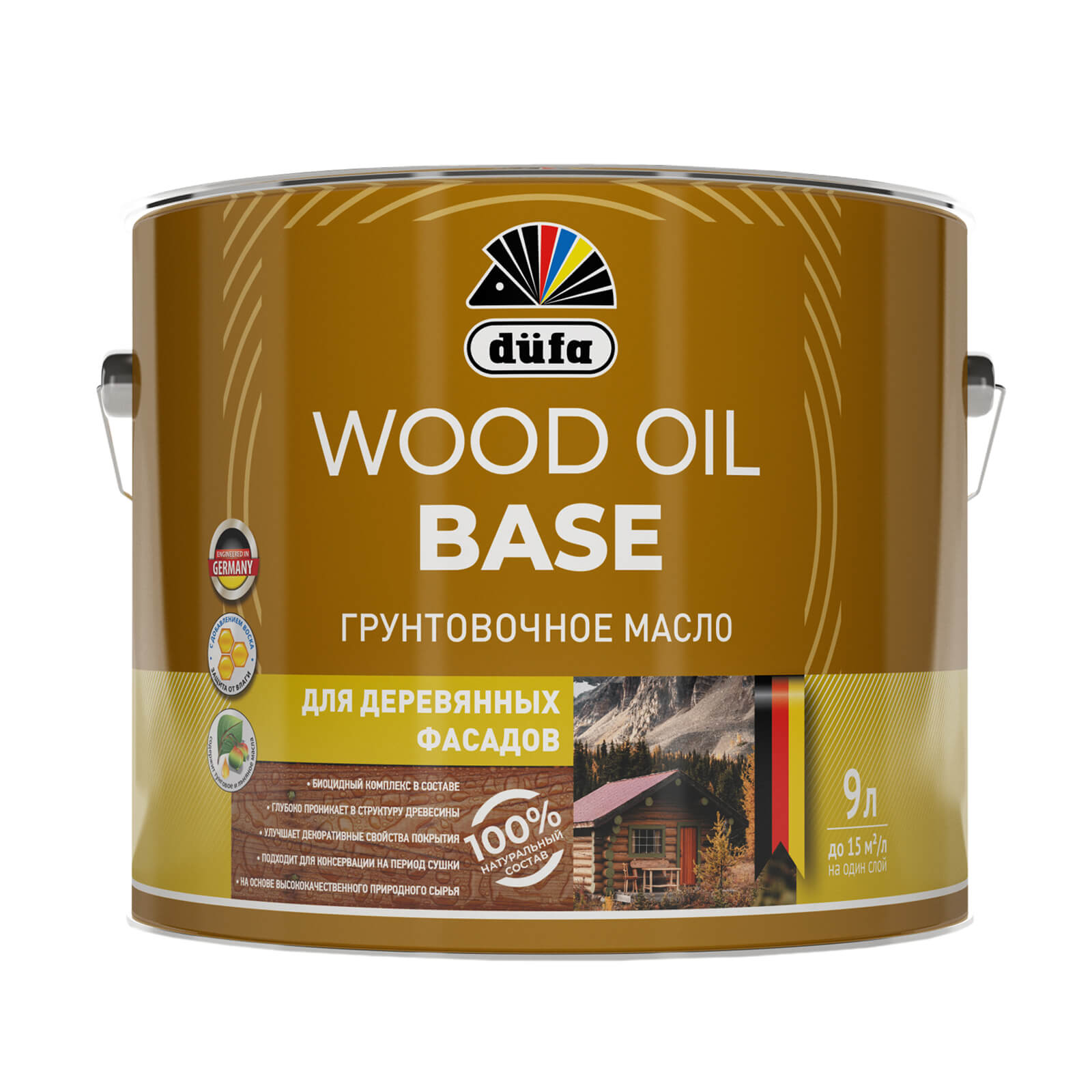 фото Грунтовочное масло dufa (дюфа) wood oil base 9л мп00-011638