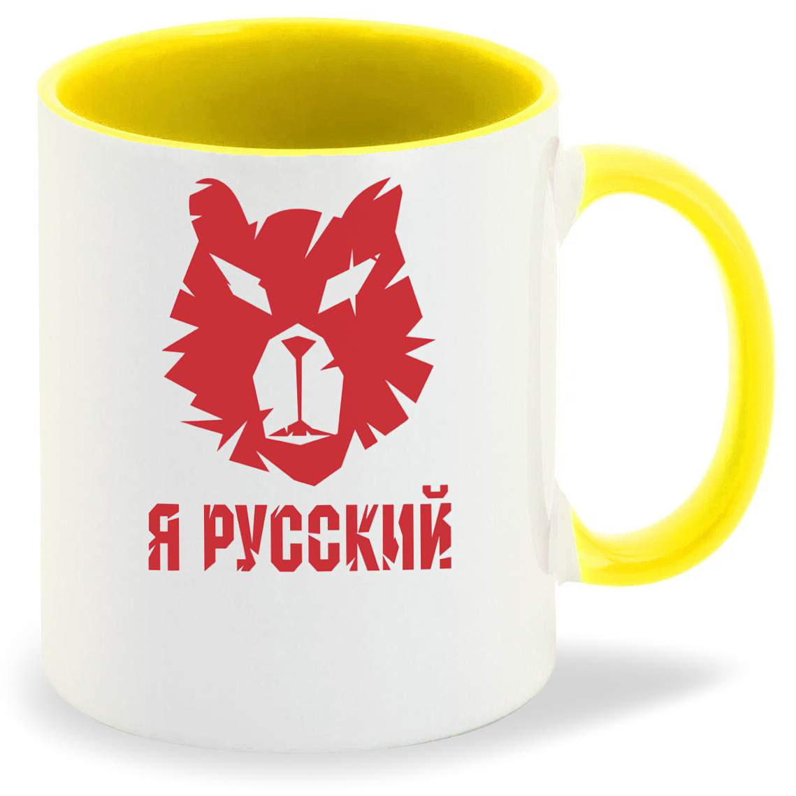 

Кружка CoolPodarok Я Русский ( Мордочка)