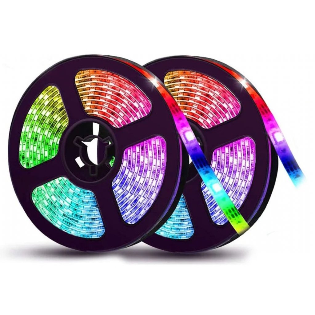 

Светодиодная лента для декора NoBrand RGB Led Mood Lights с пультом 5 м