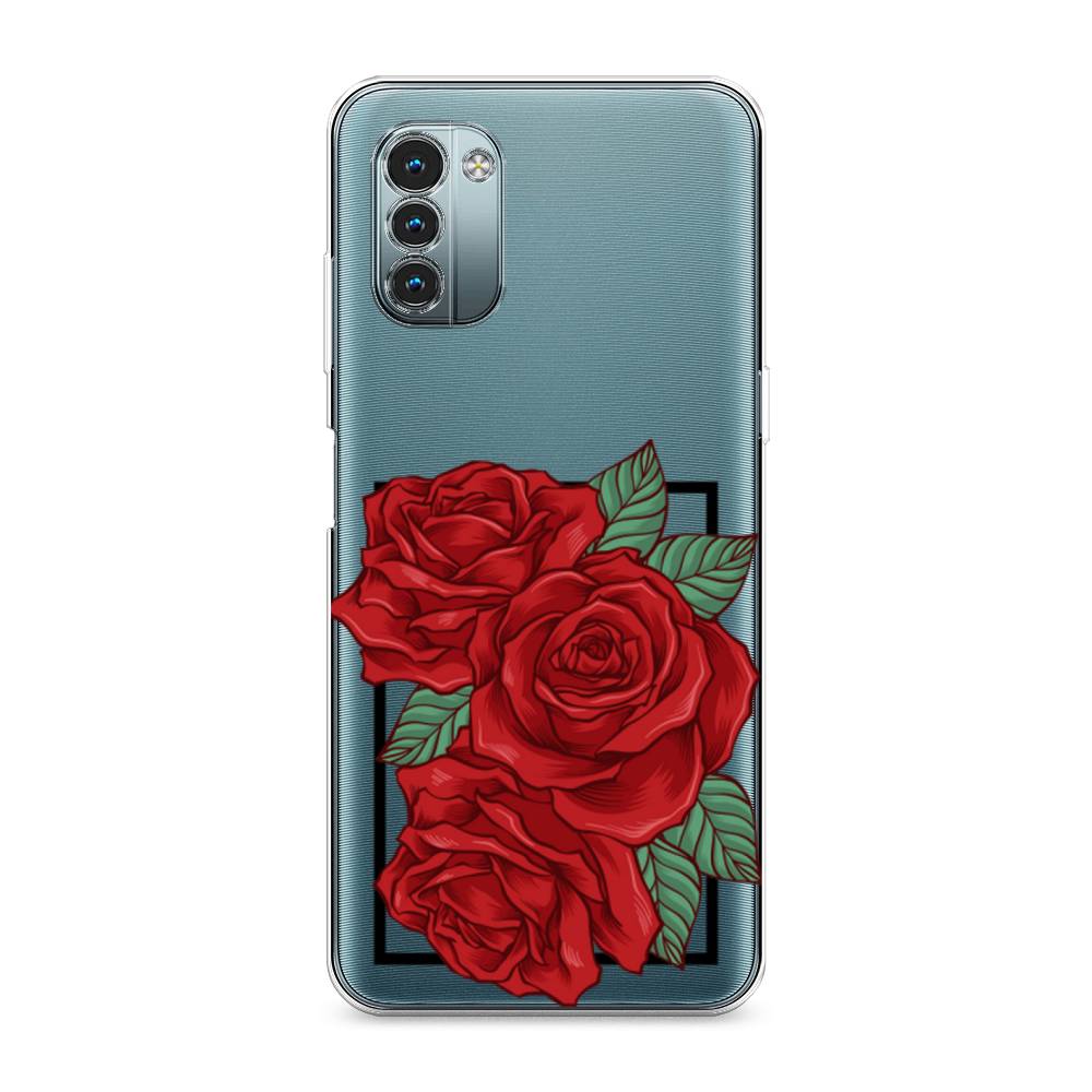 

Чехол на Nokia G11"Три алые розы", Красный, 125150-2