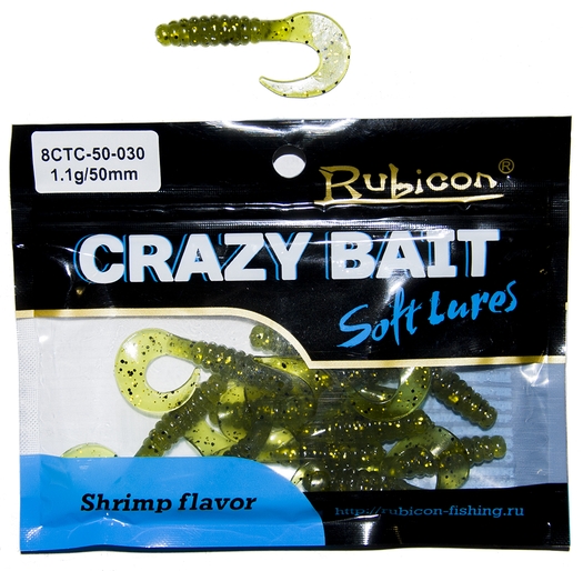 

Силиконовая приманка RUBICON Crazy Bait CTC 1.1g, 50mm, цвет 030 (12 шт), Зеленый, Crazy Bait CTC