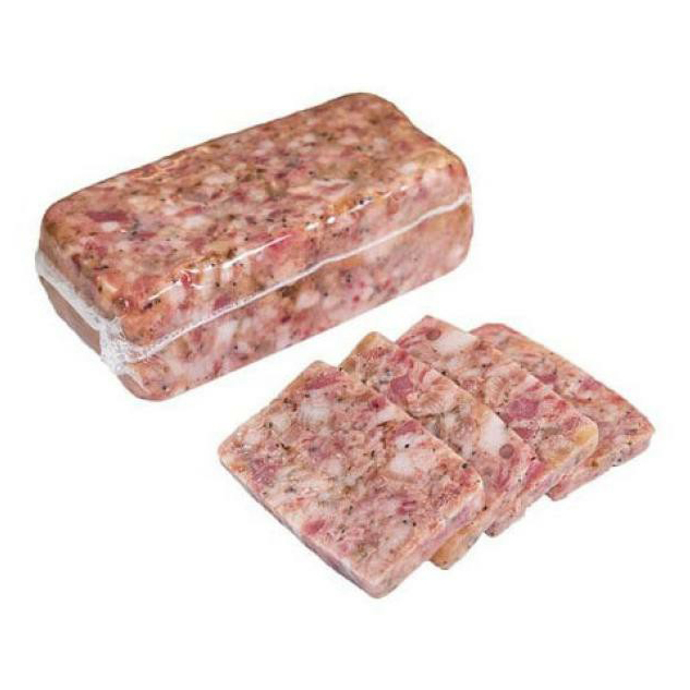

Мясо свиных голов прессованное Кузьминки +-300 г
