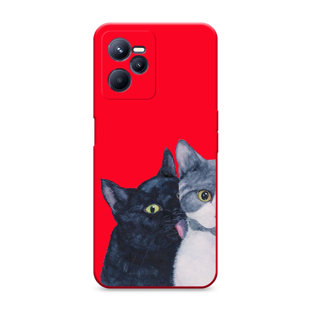 

Чехол Awog на Realme C35 "Кошачья любовь"