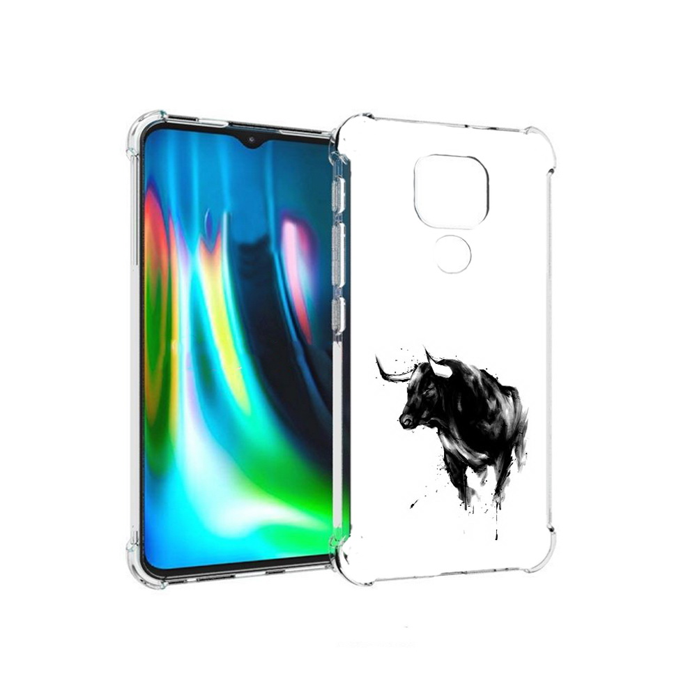 

Чехол MyPads Tocco для Motorola Moto E7 Plus бык (PT155921.339.254), Прозрачный, Tocco