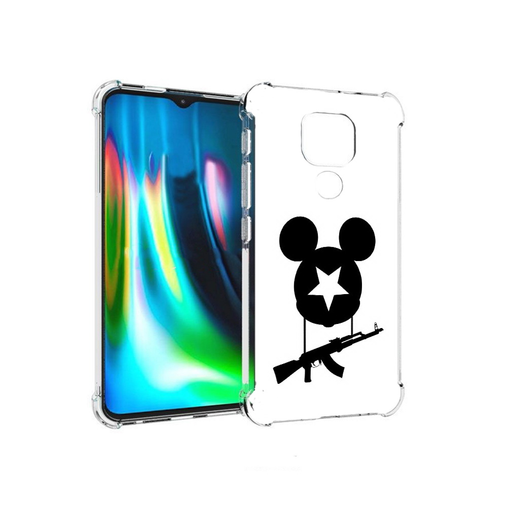 

Чехол MyPads Tocco для Motorola Moto E7 Plus АК Микки (PT155921.339.26), Прозрачный, Tocco