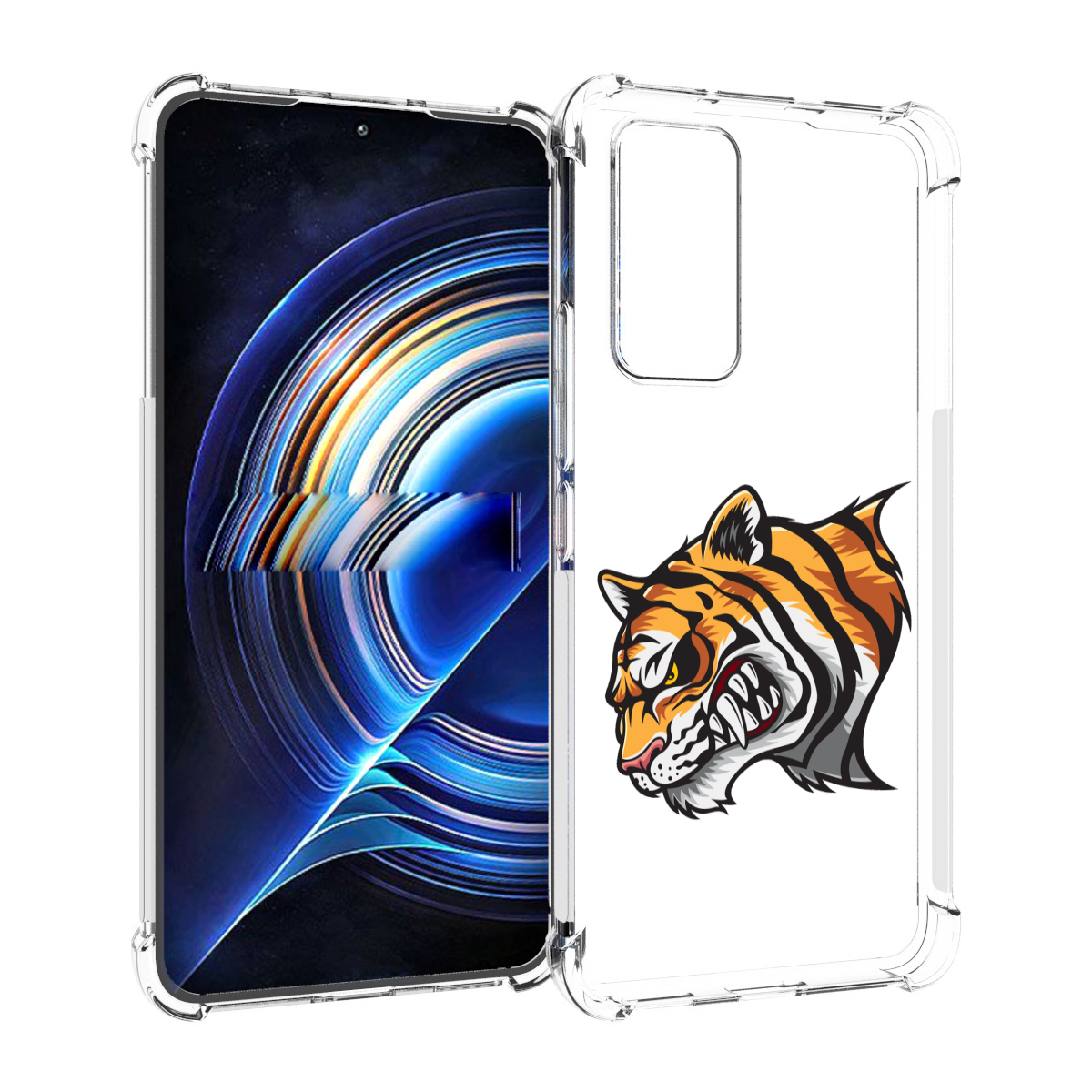 

Чехол MyPads Тигр для Tecno Camon 19 Neo, Прозрачный, Tocco