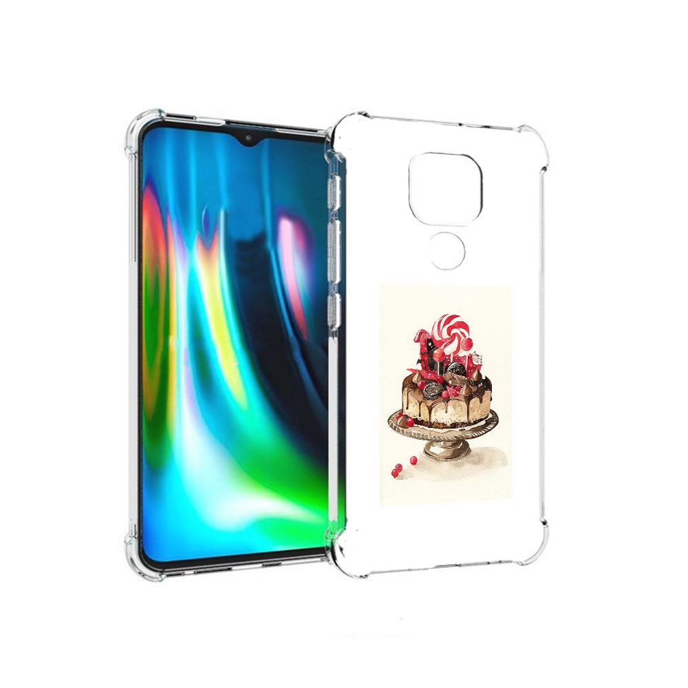 

Чехол MyPads Tocco для Motorola Moto E7 Plus вкусный торт (PT155921.339.262), Прозрачный, Tocco