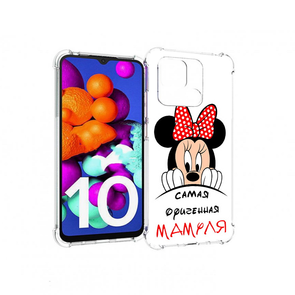

Чехол MyPads Tocco для Xiaomi Redmi 10C Самая лучшая мамуля Мини Маус, Прозрачный, Tocco