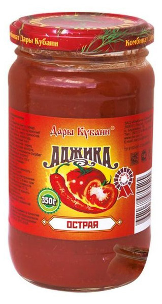 

Аджика Дары Кубани Острая стекло 350 г