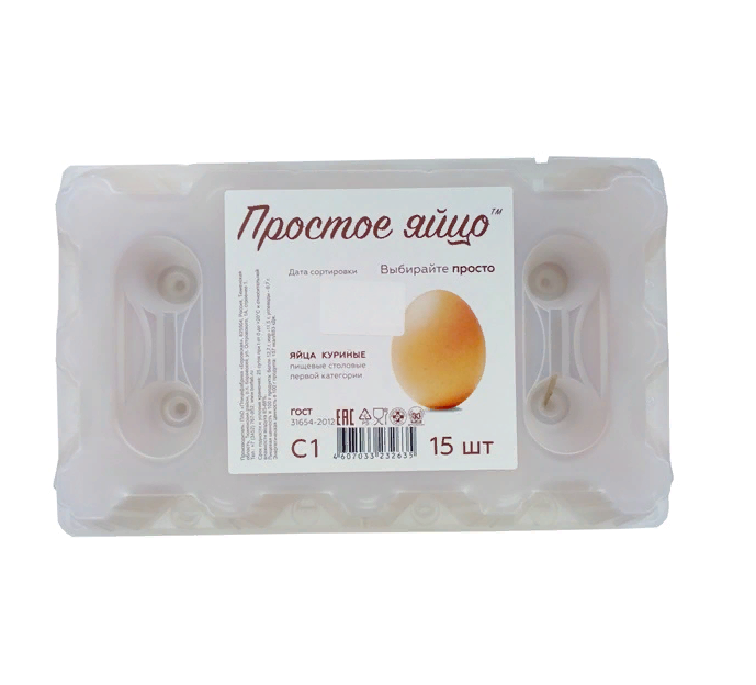 

Яйцо куриное Птицефабрика Боровская СО простое 15 шт