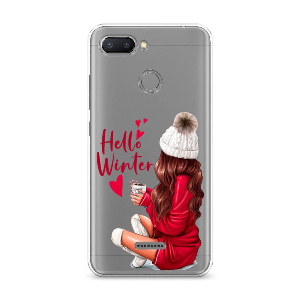 

Чехол на Xiaomi Redmi 6 "Hello winter", Красный;белый;коричневый, 33850-5