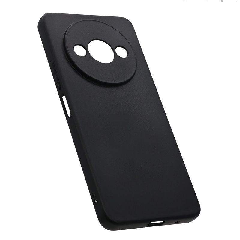 

Силиконовый чехол TPU Case матовый для Xiaomi Redmi A3 (2024) черный