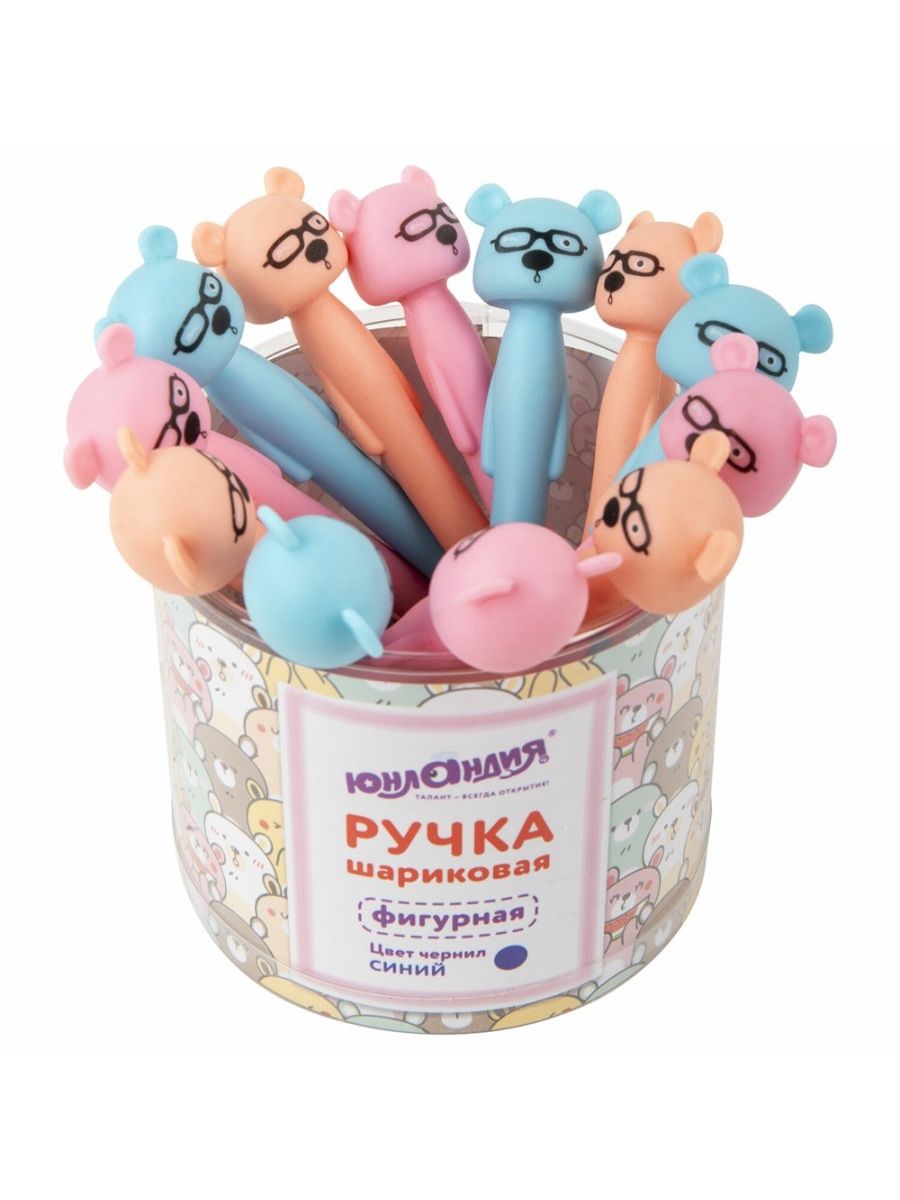 

Ручки Юнландия силиконовые Мишка 12 шт