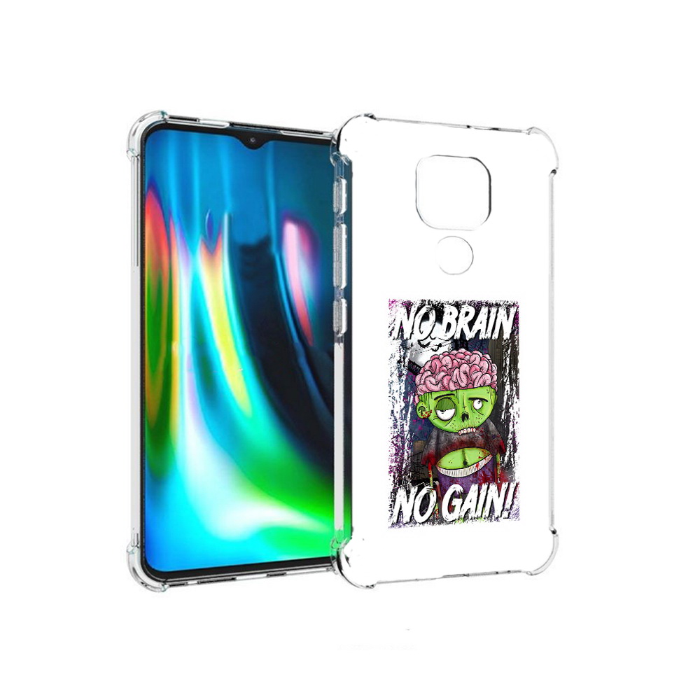 

Чехол MyPads Tocco для Motorola Moto E7 Plus глупый зомби (PT155921.339.289), Прозрачный, Tocco