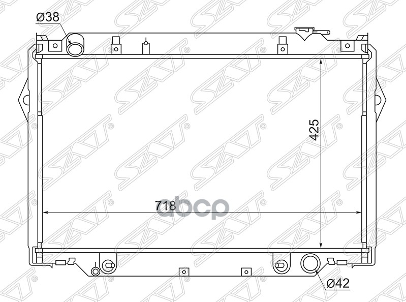 

Радиатор Toyota Land Cruiser 80 Fzj80 4.5 90-98 Sat арт. TY0009-FZJ80