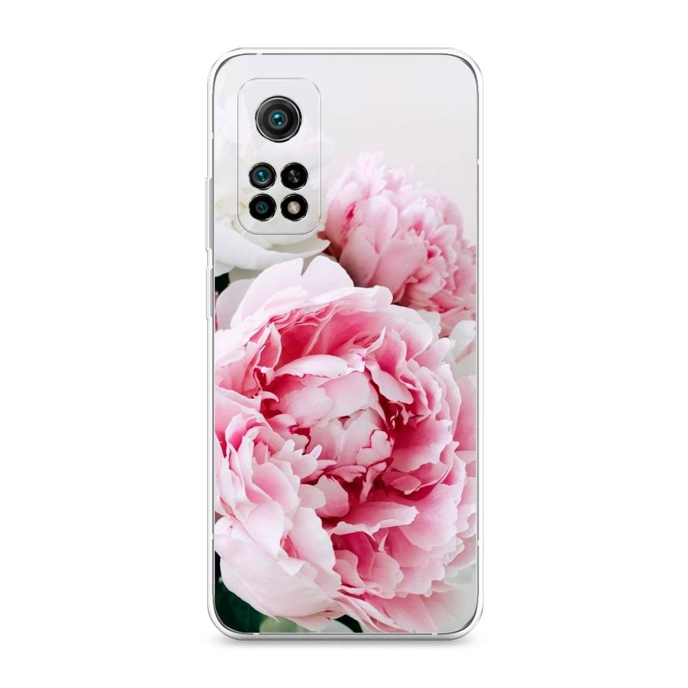 

Чехол на Xiaomi Mi 10T"Розовые и белые пионы", Розовый;белый, 37750-2