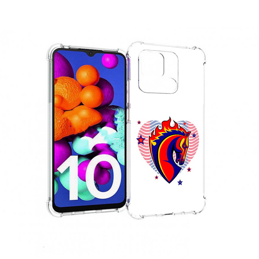 

Чехол MyPads Tocco для Xiaomi Redmi 10C ФК ЦСЛ Лошадь, Прозрачный, Tocco