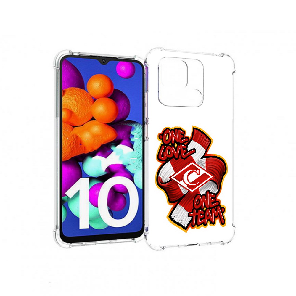 

Чехол MyPads Tocco для Xiaomi Redmi 10C ФК спарак 1 любовь, Прозрачный, Tocco