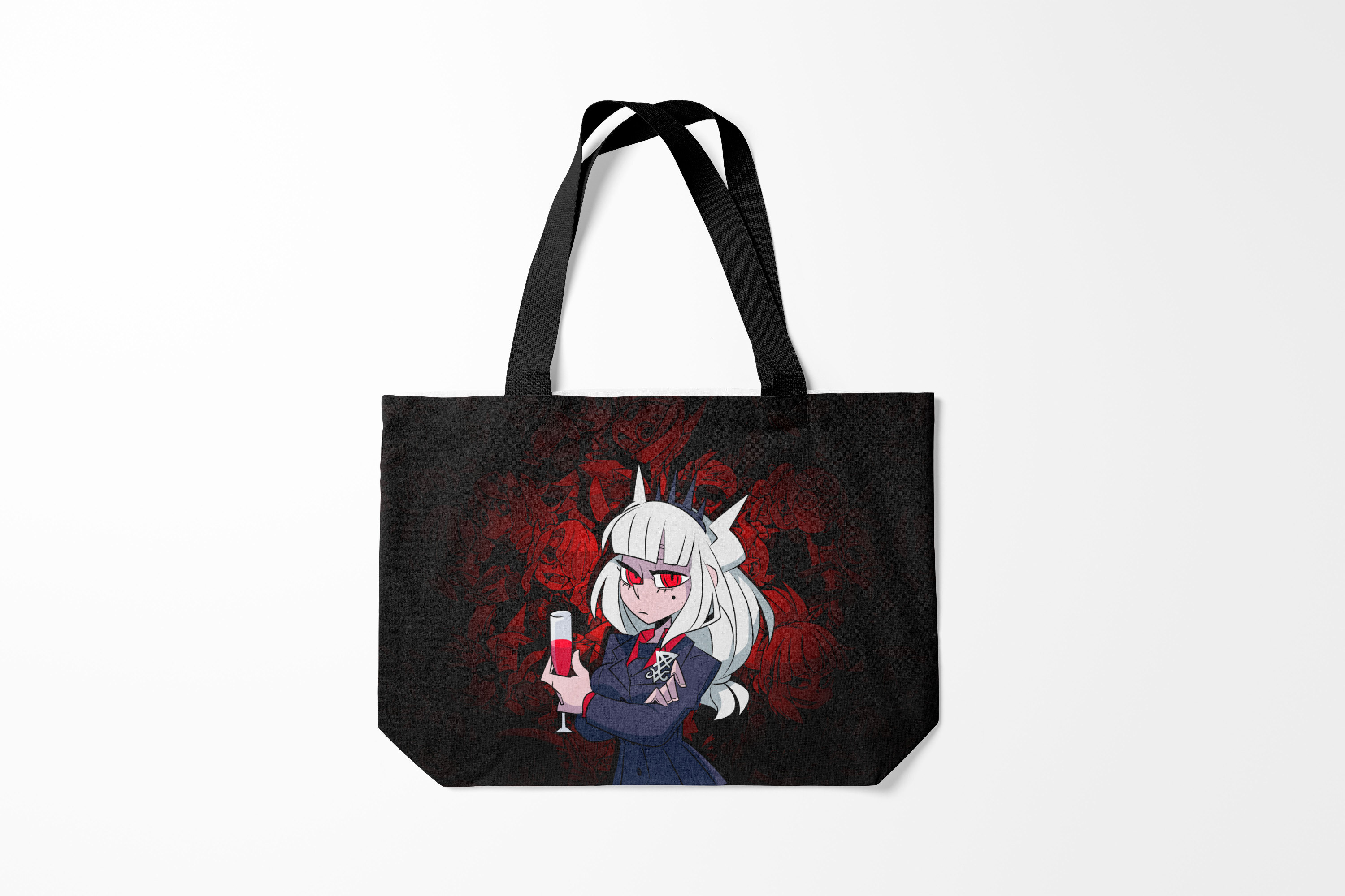

Сумка шoппер унисекс Burnettie Helltaker LUCIFER, черный, Helltaker LUCIFER