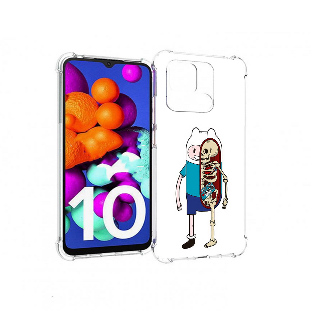 

Чехол MyPads Tocco для Xiaomi Redmi 10C Финн скелет, Прозрачный, Tocco