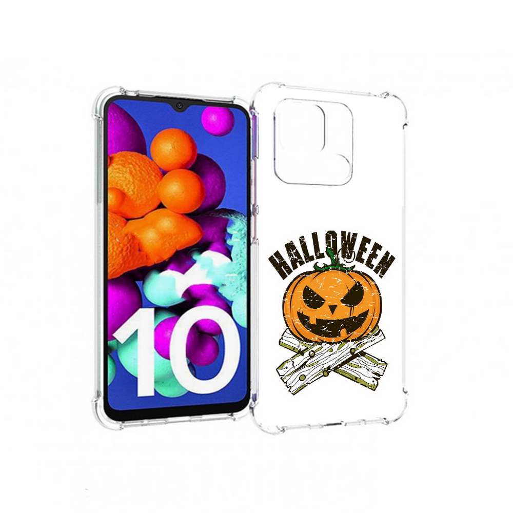 

Чехол MyPads Tocco для Xiaomi Redmi 10C Хэллоуин доски тыква, Прозрачный, Tocco