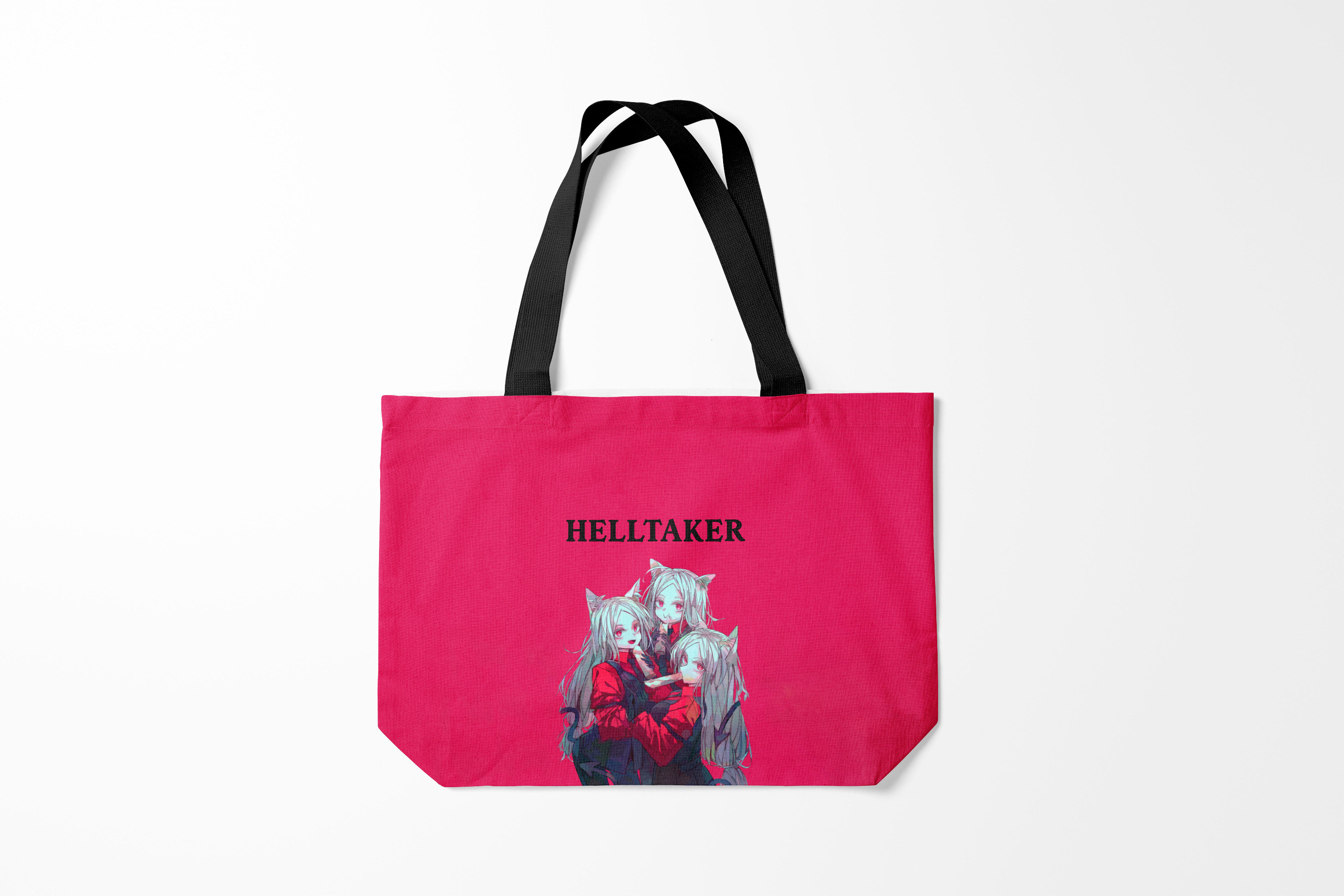 

Сумка шoппер унисекс Burnettie Helltaker, розовый, Helltaker